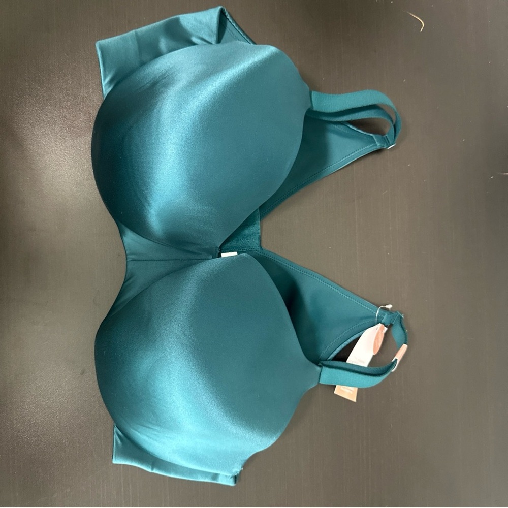 Cacique Teal Intimates & Sleepwear Bra lightly lined balconette 44DDD